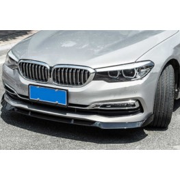BMW 5 G30 G31 2017+ Sedan Touring priekinio bamperio spoileris juodas blizgus