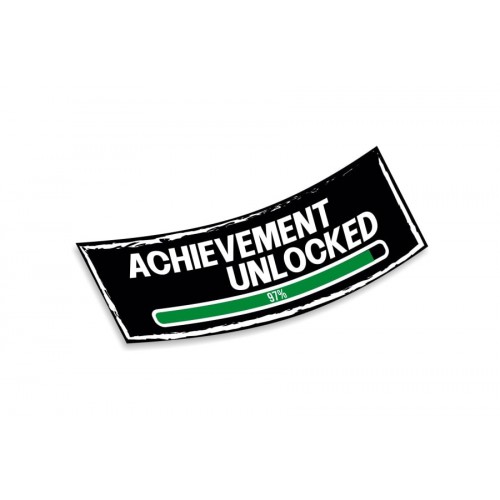 Slap lipdukas Achievement Unlocked