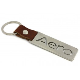 AERO Saab raktų pakabukas | Nerūdijantis plienas + leather
