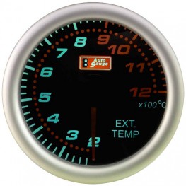 Exhaust gas temperature gauge Autogauge smoke 2 52mm