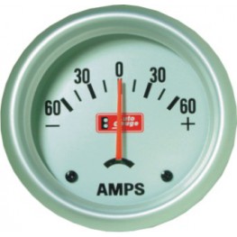Ammeter gauge Autogauge silver 52mm