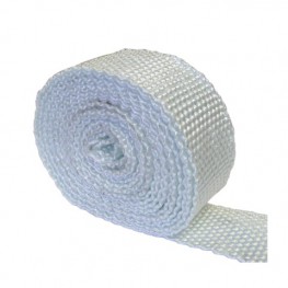 Exhaust insulating wrap 50mm x 10m White