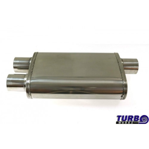 Universalus išmetimo bakelis TurboWorks LT side 2,75" rear 2,75" nerudyjantis plienas