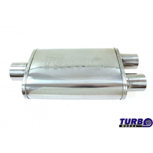 Universalus išmetimo bakelis TurboWorks LT SS409 Center 2,75' Dual 2,75' Y-Pipe