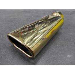 Universal tail pipe (welded) oval gold