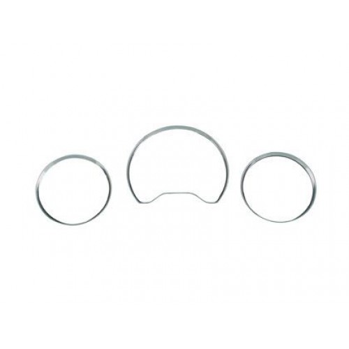 Dashboard rings for Mercedes Benz C-Class (W202, W208) chrome