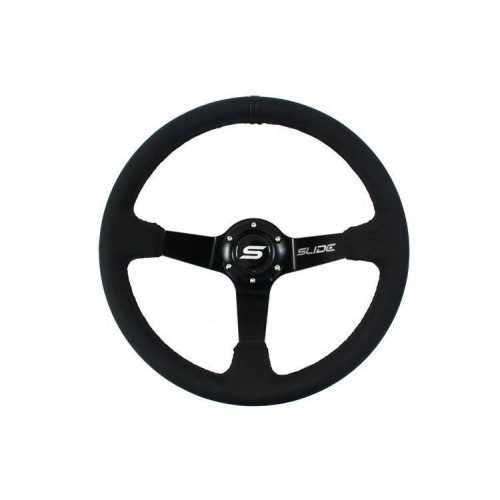 Steering wheel SLIDE 350mm offset:90mm Leather black Strip